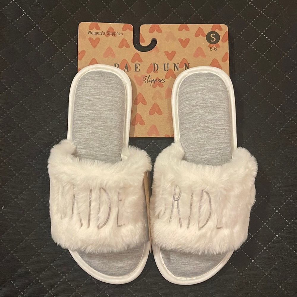 Rae Dunn Bride Slippers